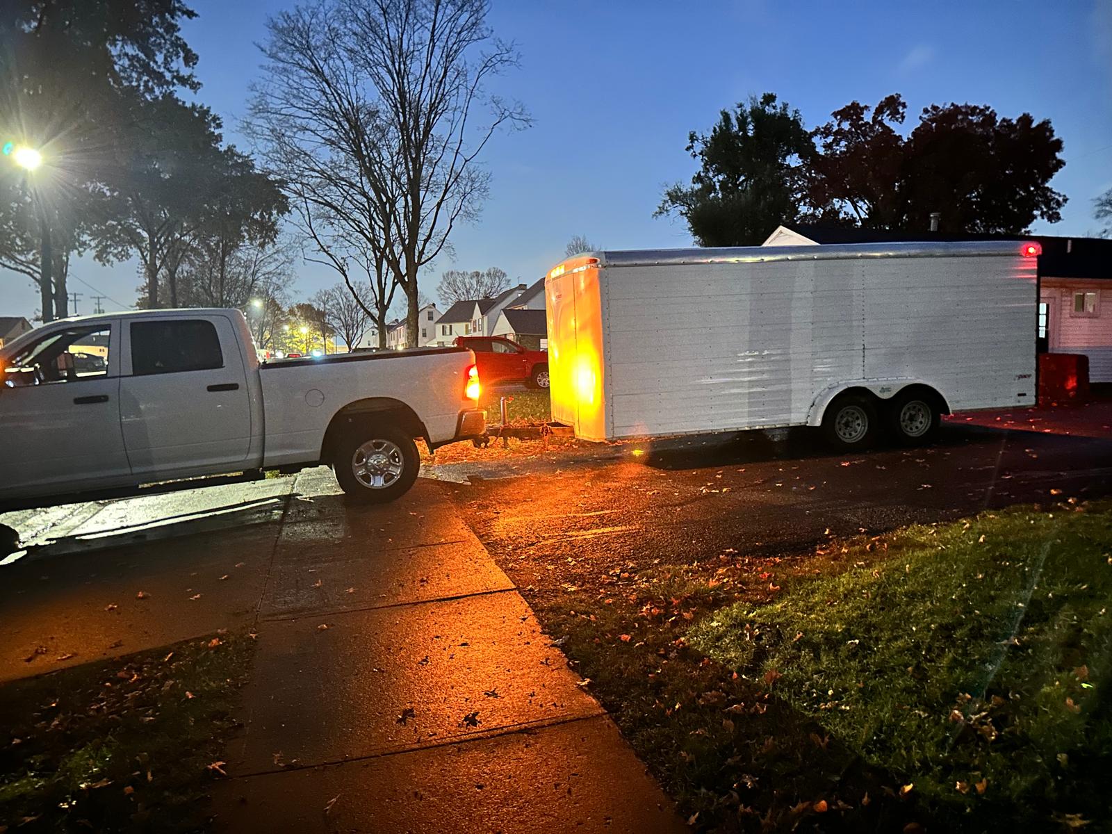 Moving truck ready for transport